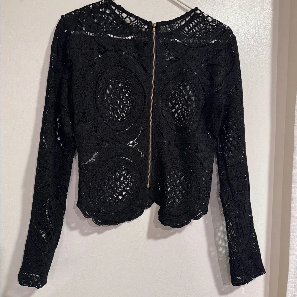 Leshop Black Lace Blouse